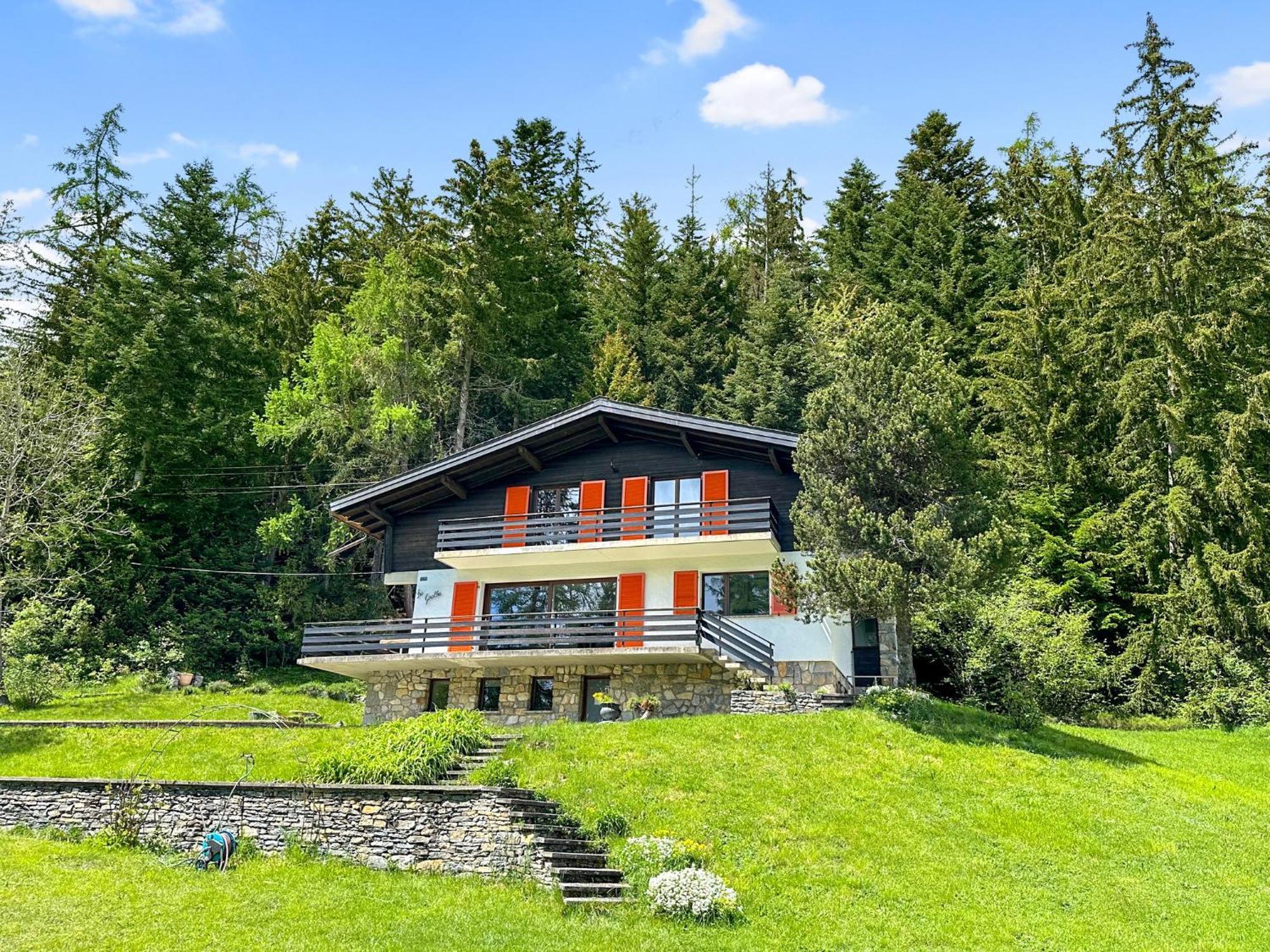 Chalet Familial Les Girolles Aux Portes D'Anzere Arbaz Eksteriør bilde